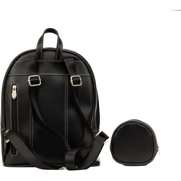 McKleinUSA Leather Bow Backpack Black Small Girls Women’s Adjustable Straps New main image 4